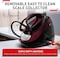 Tefal Pro Express Protect High Pressure Steam Generator Iron, 1.8 L Capacity, 7.5 Bar, 140 g/min continuous steam &amp; 560 g/min steam boost, 2600 Watt, Removable Scale Collector, Burgundy &amp; Black GV9230