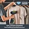 Tefal AeroSteam Handheld Garment Steamer, Revolutionary Suction Innovation, Portable Clothes Steamer &amp; Wrinkle Remover, Fast Heat-Up, Iron Results in One Stroke, DT9810G0&ndash;Black/Forest Green