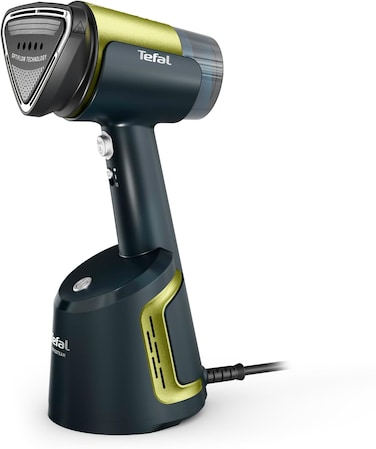 Tefal AeroSteam Handheld Garment Steamer, Revolutionary Suction Innovation, Portable Clothes Steamer &amp; Wrinkle Remover, Fast Heat-Up, Iron Results in One Stroke, DT9810G0&ndash;Black/Forest Green