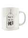 Printed Ceramic Mug White/Black