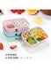Pack Bento Lunch Box, 3 Compartment Meal Prep Containers for Kids &amp; Adults, Reusable Stackable Plastic Food Storage Boxes