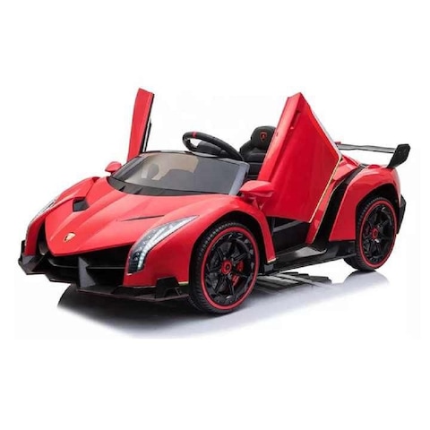 Megastar Ride on 12 v Licensed   Lamborghini Veneno Butterfly 12V 2 Seater Ride On Car - red