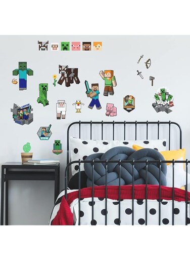 RoomMates RMK5366SCS Minecraft Characters Peel and Stick Wall Decals