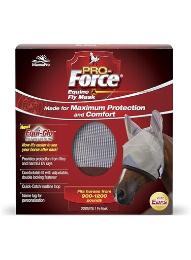 Manna Pro Pro-Force Equine Fly Mask With Ears
