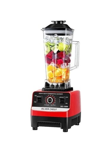 NEW 2200w Heavy Duty Commercial Grade Blender Mixer Juicer Food Professional With Smart 15 Timer Speed Quick Arrow