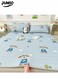 3-Piece of Ice Silk Cooling Bedding Set,Extreme Heat Cooling Bedding Set,Anti-Slip Latex Cool Silk Bed Cover with 2 Pillowcases,Latex Mattress Pad for Summer Heat,Breathable Sheets,Night Sweat Relief, Printed with Cartoon Dog Pattern&iuml;&frac14;&OElig;180*200CM