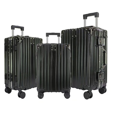 VIPTOUR Trolley Luggage Set of 3 PCS TPC Hard Side Spinner Wheels, TSA Lock With Cup Holder 20/24/28 Inches, VT-TPC102