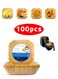 fryer paper food plate liner brown 20x20cm 100pcs