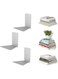 Umbra 330639-560 Conceal Floating Bookshelf, Set Of 3, Small, Silver