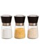 Pack Glass Jars Salt &amp; Pepper Grinder Set Refillable Glass Mills Storage For Spices