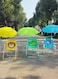 Kids&rsquo; Foldable Beach &amp; Camping Chair with 360&deg; Adjustable Umbrella &ndash; Lightweight, Portable Outdoor Seat for Sun Protection &ndash; Yellow