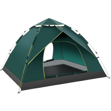 Camping Tent / 3-4 People Capacity / 210D Oxford Floor / Polyester Silver Coating Fly / UV Protection / Lightweight / Waterproof / Ventilated Mesh / Windproof Rope