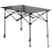 طاولة تخييم خارجية قابلة للطي مع ارتفاع قابل للتعديل، وحقيبة تخزين كبيرة وحقيبة حمل، طاولة ألومنيوم محمولة للنزهات الداخلية والخارجية والشواء والباحات الخلفية والشاطئ