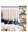 19-Piece Silicone Kitchen Utensil Set &ndash; Heat Resistant Non-Stick Cooking Tools with Wooden Handles &ndash; Spatula, Spoon, Tongs, Whisk &amp; More &ndash; Safe for Nonstick Cookware