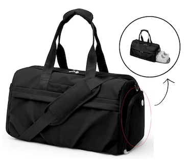 Gym Bag with Shoe Compartment, Large Travel Duffle Bag for Men and Women, Sports Travel Bags with Wet Pocket, Multipurpose Weekender Overnight Bags for Workout Fitness Travel