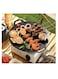 Grill Pan, Korean Style Round Stovetop Grill with Handles Nonstick BBQ Grilling Pan Easy to Clean Barbecue Stovetop Plate for Camping, Indoor Outdoor (34CM