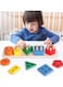Wooden Shape Sorting &amp; Stacking Toy for Toddlers 1&ndash;3 Years, Montessori Educational Puzzle with Color Recognition &amp; Geometric Blocks, Learning Toy for Boys &amp; Girls, Preschool Fine Motor Skill Development Gift