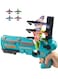 Air Battle Plane Launcher Gun Toy with 4 Foam Gliders &ndash; One-Click Ejection Catapult Airplane Shooting Game for Kids Boys &amp; Girls &ndash; 2 Flight Modes, Safe Foam Design, Outdoor Flying Toy for Fun &amp; Learning
