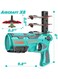 Air Battle Plane Launcher Gun Toy with 4 Foam Gliders &ndash; One-Click Ejection Catapult Airplane Shooting Game for Kids Boys &amp; Girls &ndash; 2 Flight Modes, Safe Foam Design, Outdoor Flying Toy for Fun &amp; Learning