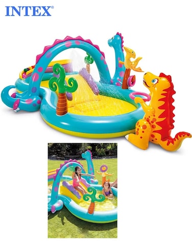 Dinosaur Park Outdoor Portable Inflatable Baby Pool Swimming Water Slides Inflatable Play Center