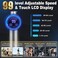 Massage Gun Deep Tissue, 99 Speeds Handheld Electric Muscle Massager Gun for Pain Relief 8 Massage Heads Quiet Handheld Neck Back Massager for for Athletes &amp; Family