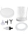 KWSLIN 1 Set Fish Tank Nano Air Stone Kit, 5cm Nano Bubble Stone Oxygen Aerator Dissolved Oxygen Diffuser, Include 2m Air Hoses, Suction Cup, Check Valve, Regulating Valve, Air Hoses Connectors, White