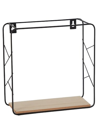 HomeBox Sera 2-Piece Metal and MDF Board Wall Shelf Set