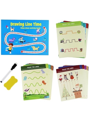 UKR Handwriting First KIt Drawing Lines Writing Activity Book for 2 3 4 5 year old