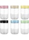Tazweeq 6 Pack 16 oz Glass Jars with Airtight Lids, Leak-Proof Mason Jars for Overnight Oats, Snacks, Yogurt, Spice &amp; Sugar Storage, Includes 3-in-1 Cleaning Brush with Durable TPR Brush Head