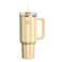 STANLEY Quencher H2.0 Tumbler with Handle and Straw 40 oz Flowstate 3 Position Lid Cup Holder Compatible for Travel Insulated Stainless Steel Cup BPA Free oasis Yellow