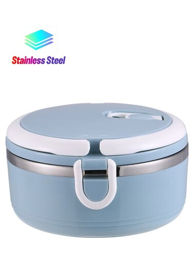 Layer Insulated Bento Lunch Box Blue