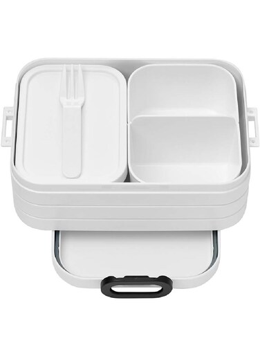 900ML Bento Lunch Box &acirc;&euro;&ldquo; Take A Break Medium, White, Leak-Proof &amp; Stylish Food Storage for Lunches, Perfect for Work, School &amp; Travel