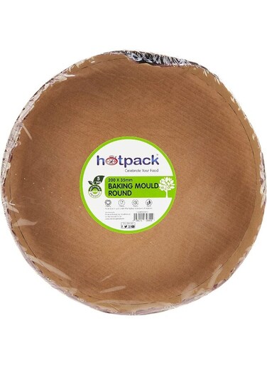 Disposable Round Baking Paper Mould 200x35mm, 5 Pieces