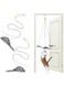 MintCat 2PCS Hanging Cat Toy, Cat Interactive Toys for Indoor Cats, Home Alone Self Play Cat Toys, Cat Door Toy with Adhesive Hooks, Cat Training Stimulation Kitten Toys, Mouse Indoor Cat Toys Pack
