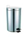 FEELINGS Dustbin 20 Liter Stainless Steel Round Step Dustbin   Stainless Steel Trash Bin   Plastic Bucket Inside Bin   Dustbin for Kitchen, Office, Bathroom, Restaurant