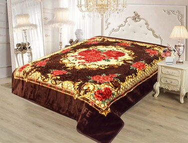STARLIFE Double Ply Premium Quality Blanket 100% Polyester SPUN YARN Obtained From Virgin Polyester Suitable For Winter And Rainy Season 11 LB, SL-BL4403