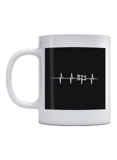 BTS Squad With A Pulse Printed Ceramic Mug Black/White
