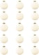 2023 New Velvet Christmas Balls Christmas Tree Ornaments, Flocked Christmas Ornaments Velvet Ornament Ball Bauble, Flocked Christmas Balls Bulk Hanging Ornaments 15PC (White)