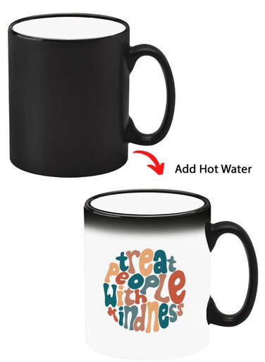 Color Changing Heat Sensitive Ceramic Mug, Image Revealed When HOT Liquid is Added! TPWK-01