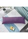 Linen Klub Krude Long Body Pillow 1pc, Fabric: 100% Polyester 85 GSM Microfiber 1 cm Stripe Super Soft, Filling: 1300 gm Hollow Fiber Comfort, Breathable &amp; Ultra Soft Size: 45 x 120 cm, Color: Lilac