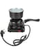 Electric Hookah Charcoal Burner, Single Hot Plate, Heat Control Switch, Black