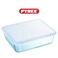 Pyrex Cook&amp;Heat Rectangular Borosilicate Glass Roaster with Airtight Lid, 1.5L &ndash; Oven, Freezer, Microwave Safe