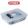 Pyrex Cook&amp;Heat Rectangular Borosilicate Glass Roaster with Airtight Lid, 1.5L &ndash; Oven, Freezer, Microwave Safe