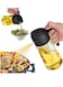 470ml Glass Oil Sprayer for Cooking 2 in 1 Olive Oil Dispenser Bottle for Kitchen, 16oz Premium Glass Oil Bottle, Food Grade Oil Mister for Air Fryer, Salad, Frying, BBQ