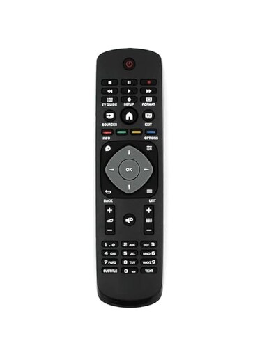 Replacement Remote Control for TV 42PFK5199/12, 42PFK5209/12, 42PFT5209/12, 43PUH49/88, 43PUK49/12, 43PUT49/12 &ndash; Universal Infrared Remote with Easy Setup, Long Range, and Ergonomic