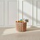 Home Tepic Grid Rope Basket - Pink