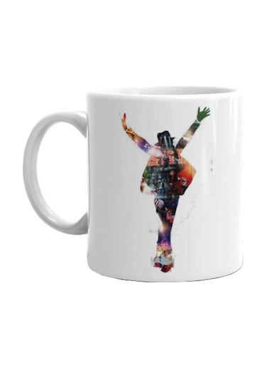 Print Printed Porcelain Mug White/Green/Red
