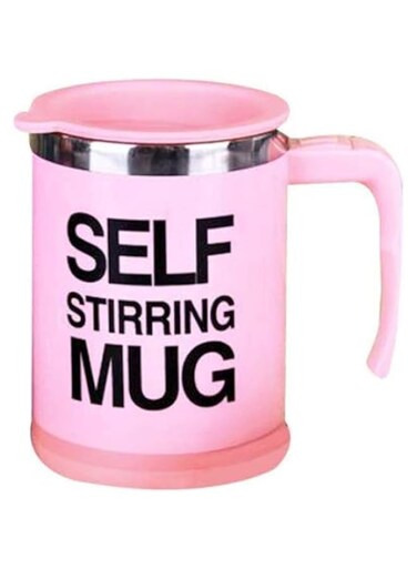Kitchen Self Stirring-Electric-Stainless Steel Coffee Mug/Cup Self Mixing &amp; Spinning-Preferable for: Home,Office,Travel etc. (Pink)