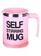Kitchen Self Stirring-Electric-Stainless Steel Coffee Mug/Cup Self Mixing &amp; Spinning-Preferable for: Home,Office,Travel etc. (Pink)