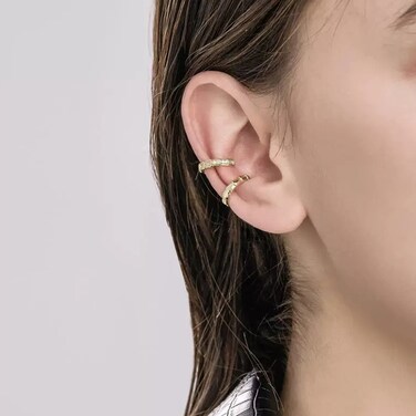 Temperament Ladies Light Luxury Pearl Double Layer Earrings Diamond Earrings, Specification:EH0930